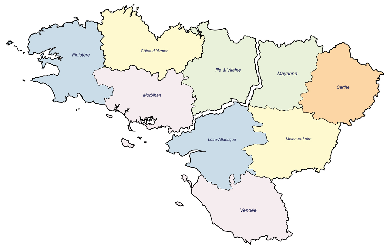 carte bretagne pays de loire
